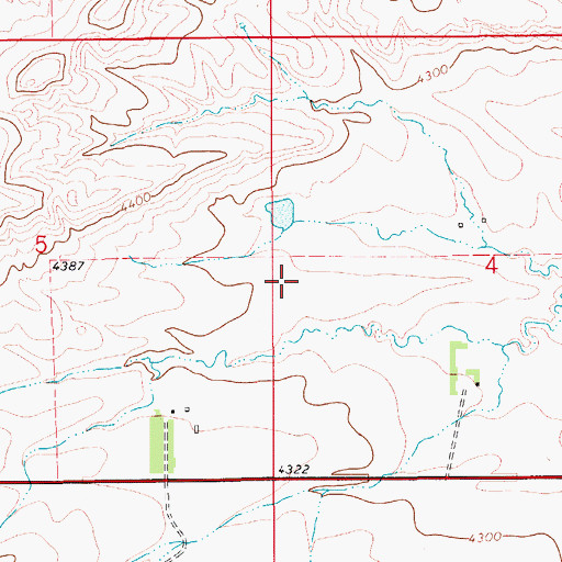 Topographic Map of 17N09E04CB__01 Spring, MT