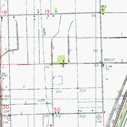 Topographic Map of Ditch Number 25, AR