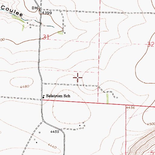 Topographic Map of 18N05E31D___03 Well, MT