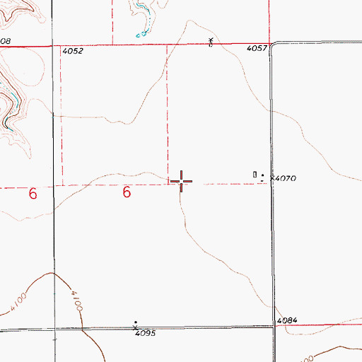 Topographic Map of 17N12E06AD__01 Well, MT