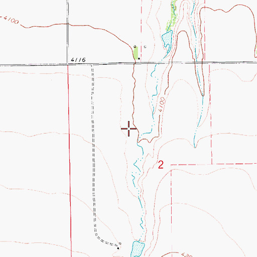 Topographic Map of 17N10E02BD__01 Spring, MT