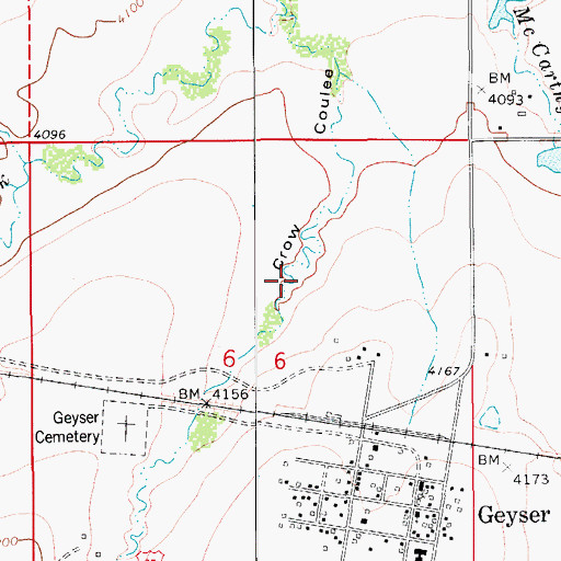 Topographic Map of 17N10E06AC__02 Well, MT