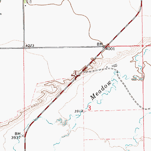 Topographic Map of 17N12E03AB__01 Well, MT