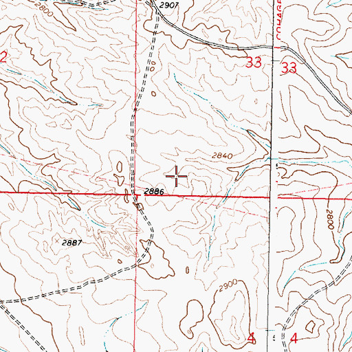 Topographic Map of 18N41E33C___01 Well, MT