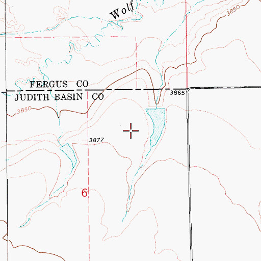 Topographic Map of 17N13E06AA__01 Well, MT