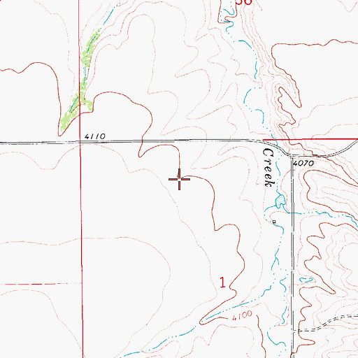 Topographic Map of 17N10E01BA__01 Spring, MT