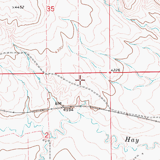 Topographic Map of 17N09E02AA__01 Spring, MT