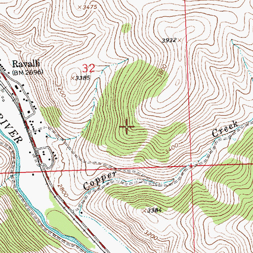 Topographic Map of 17N20W05DBAD01 Well, MT