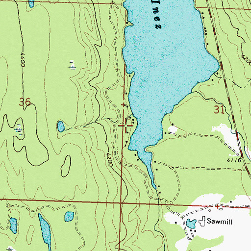 Topographic Map of 18N15W31CBBC01 Well, MT