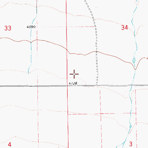 Topographic Map of 18N10E34CC__01 Spring, MT