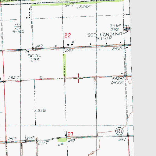 Topographic Map of Ditch Number 26, AR
