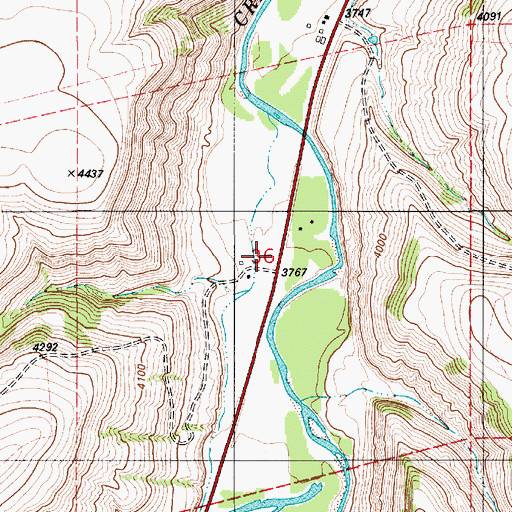 Topographic Map of 18N06E36____01 Well, MT