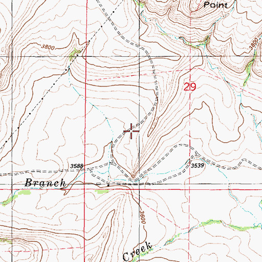 Topographic Map of 18N01W29C___01 Spring, MT