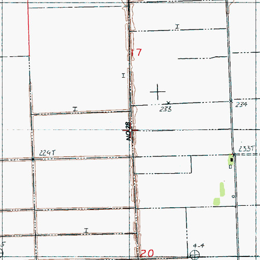 Topographic Map of Ditch Number 28, AR