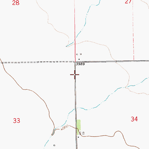 Topographic Map of 18N12E27CC__01 Well, MT