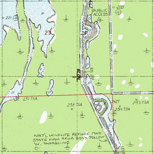 Topographic Map of Ditch Number 28, AR