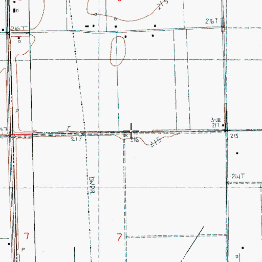 Topographic Map of Ditch Number 29, AR