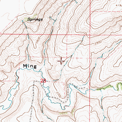Topographic Map of 18N03E28A___01 Well, MT