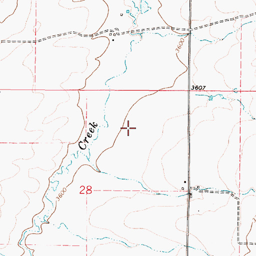Topographic Map of 18N02E28A___01 Well, MT