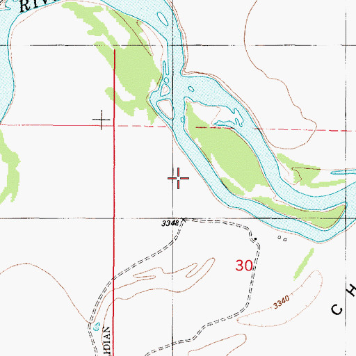 Topographic Map of 18N01E30B___01 Well, MT
