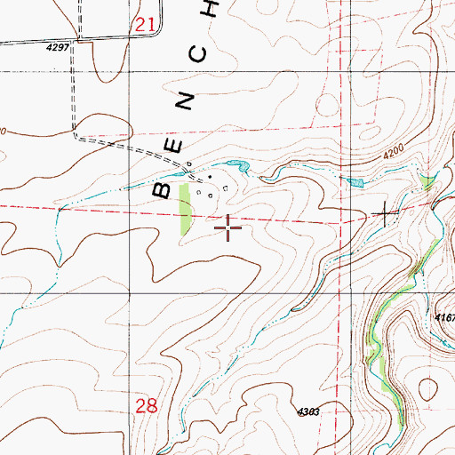 Topographic Map of 18N06E28A___01 Well, MT