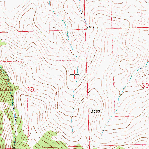 Topographic Map of 18N21W08DDB_01 Well, MT