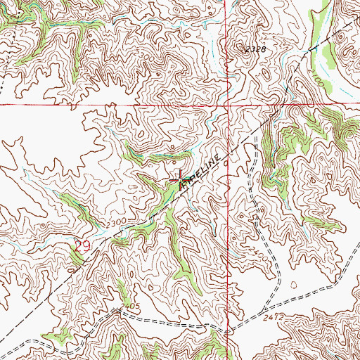 Topographic Map of 18N56E29ADBA01 Well, MT