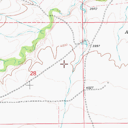 Topographic Map of 18N10E28AD__01 Spring, MT