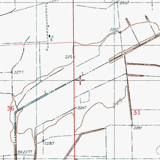 Topographic Map of Ditch Number 3, AR