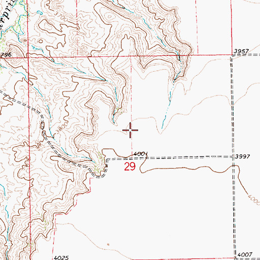 Topographic Map of 18N12E29AB__01 Spring, MT