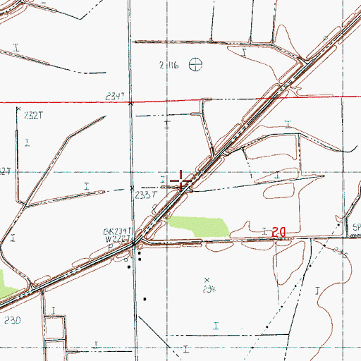 Topographic Map of Ditch Number 3, AR