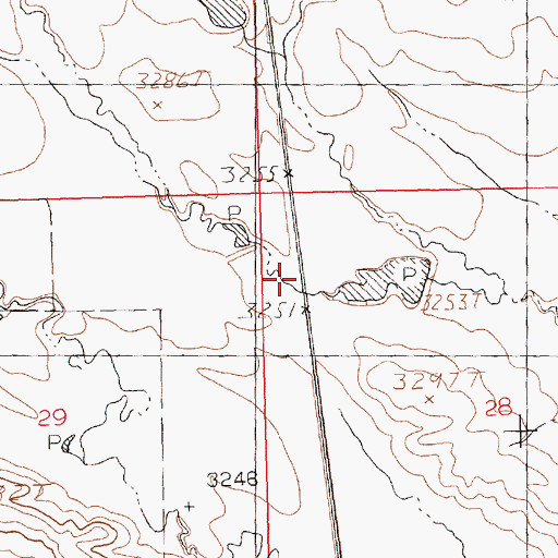 Topographic Map of 06N23E02DABD01 Well, MT