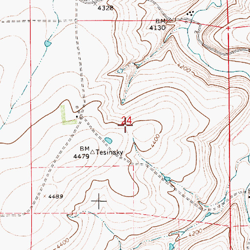 Topographic Map of 18N05E24____01 Well, MT
