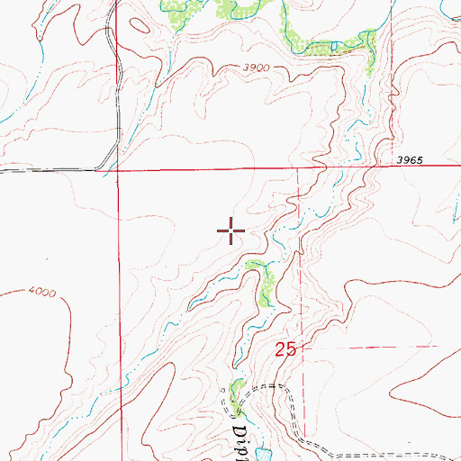 Topographic Map of 18N10E25BA__01 Spring, MT
