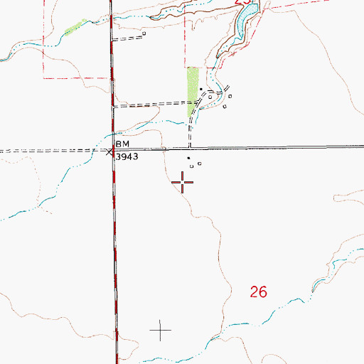 Topographic Map of 18N12E23CD__02 Spring, MT