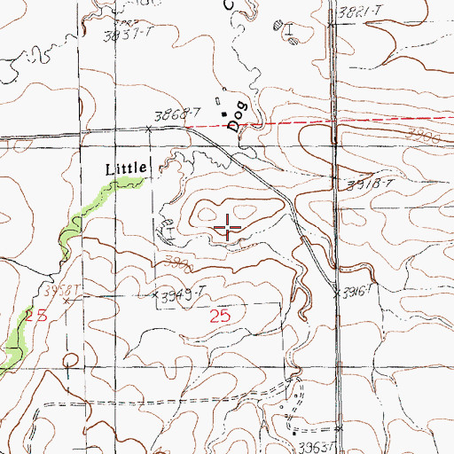 Topographic Map of 18N18E24DCD_01 Well, MT