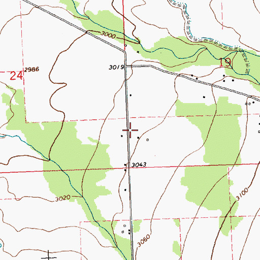 Topographic Map of 18N19W19CCB_01 Well, MT
