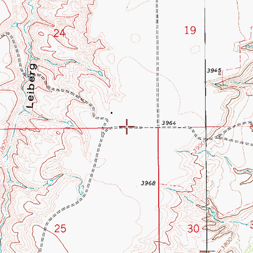Topographic Map of 18N11E24DD__02 Spring, MT