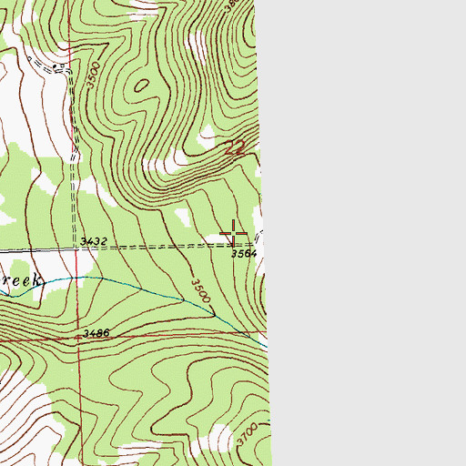 Topographic Map of 18N19W22CADD01 Well, MT