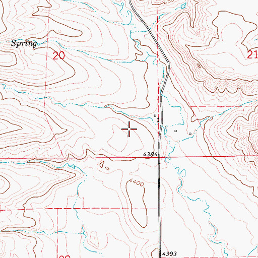 Topographic Map of 18N09E20DD__01 Well, MT