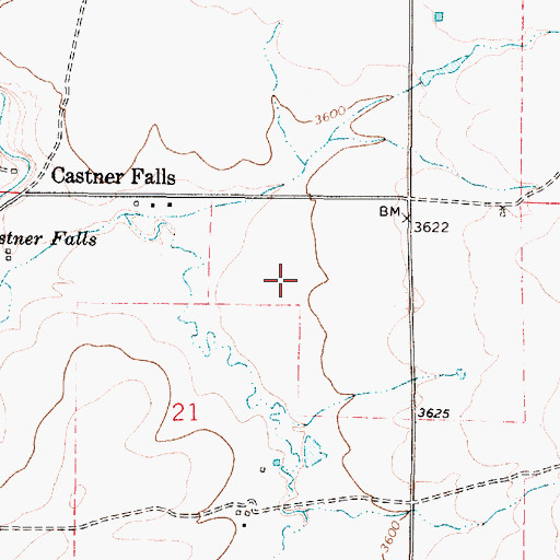Topographic Map of 18N02E21A___01 Well, MT