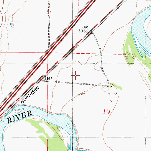 Topographic Map of 18N01E19B___02 Well, MT