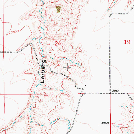 Topographic Map of 18N11E22DB__01 Well, MT