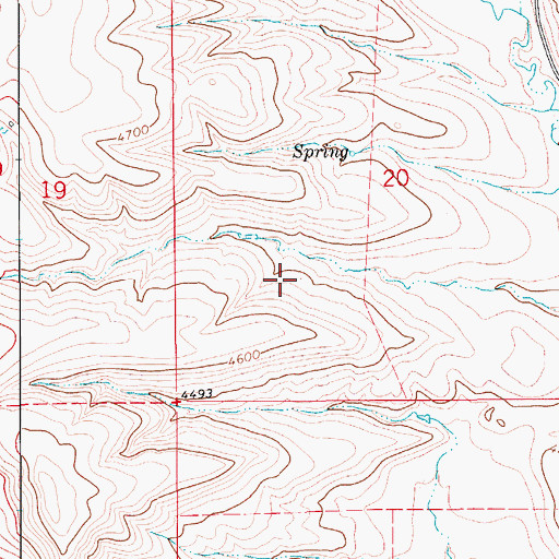 Topographic Map of 18N09E20C___01 Well, MT