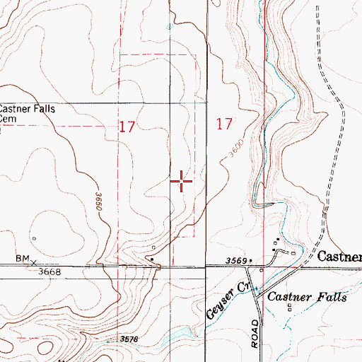 Topographic Map of 18N02E17D___02 Well, MT
