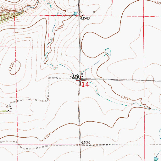 Topographic Map of 18N05E14____02 Well, MT