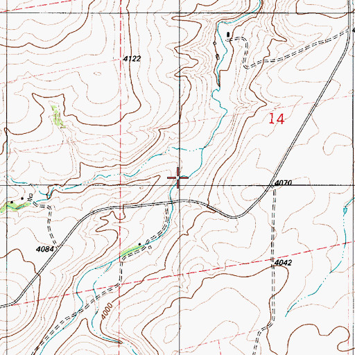 Topographic Map of 18N06E14C___01 Well, MT