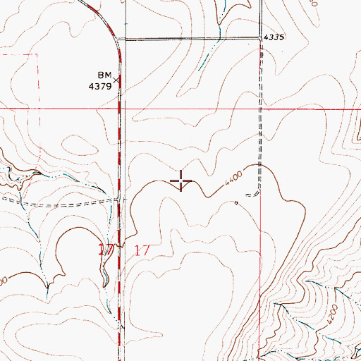 Topographic Map of 18N04E17A___01 Well, MT
