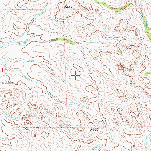 Topographic Map of 18N60E15CBBB01 Well, MT