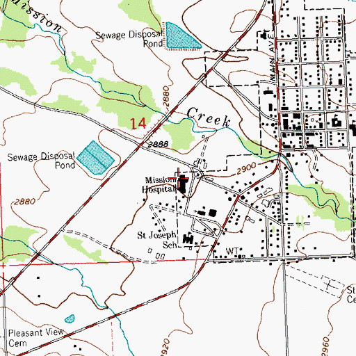 Topographic Map of 18N20W14DBDC01 Well, MT